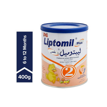 Liptomil Plus 2 Follow On Infant Milk Formula 6-12 Months 400Grams Baby Formula
