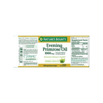 NATURE'S BOUNTY Pack Of 2 Evening Primrose Oil 1000Mg Herbal Supplement - 60 Capsule
