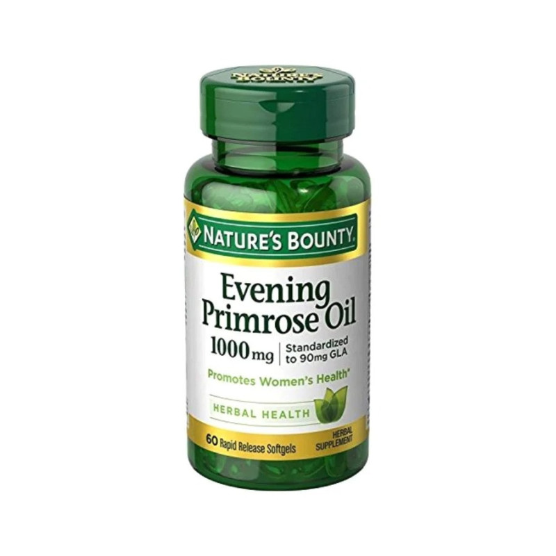 NATURE'S BOUNTY Pack Of 2 Evening Primrose Oil 1000Mg Herbal Supplement - 60 Capsule