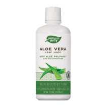 Nature's Way Organic Aloe Vera Whole Leaf Juice Herbal Supplements