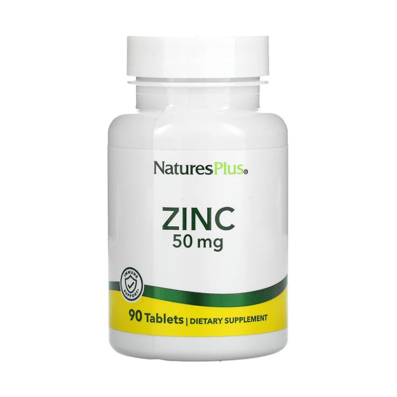 Nature's Plus Amino Acid Chelate Zinc Dietary Supplement 50 Mg - 90 Tablets Dietary Supplements
