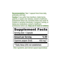 Nature's Way Cayenne Pepper Dietary Supplement - 180 Count Dietary Supplements