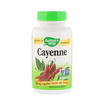 Nature's Way Cayenne Pepper Dietary Supplement - 180 Count Dietary Supplements