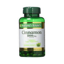 NATURE'S BOUNTY Cinnamon - 100 Capsules Herbal Supplements