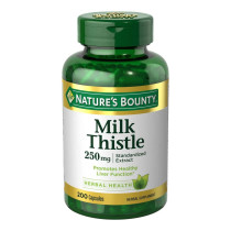 NATURE'S BOUNTY Milk Thistle - 200 Capsules Herbal Supplements