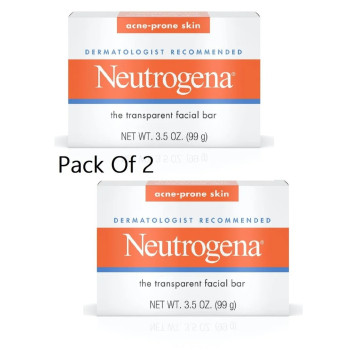 Neutrogena Acne Care Neutrogena Transparent Facial Bar 99G 2 Pcs Pack Skin Care