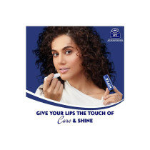 Nivea 24H Melt-In Moisture Lip Balm, Original Shea Butter Blue Lip Balm
