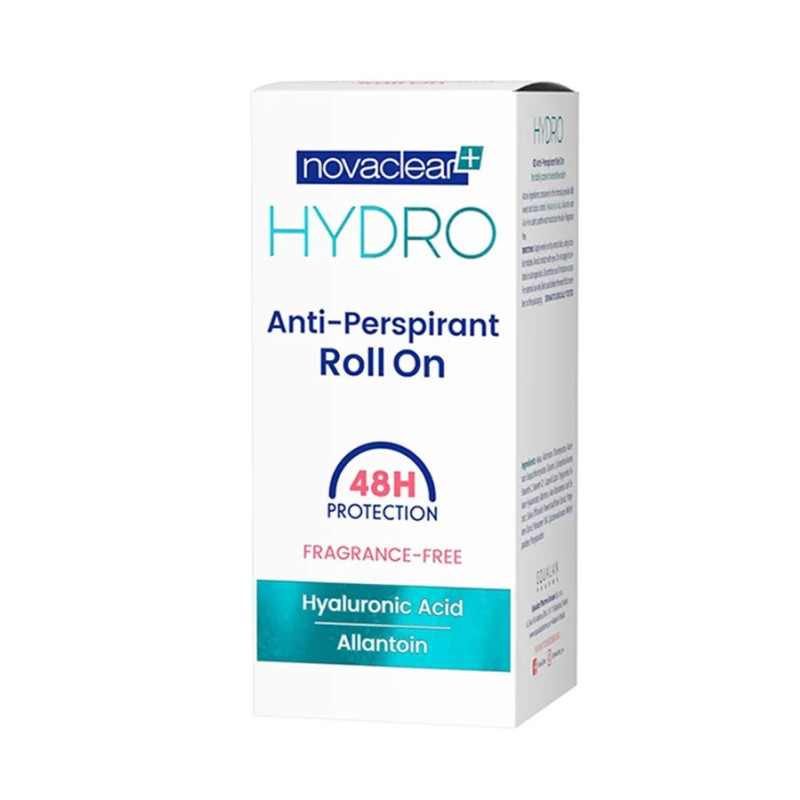 novaclear Hydro Anti Perspirant Roll On White 50Ml Antiperspirants