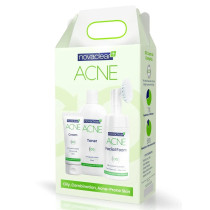 novaclear Acne Kit Facial Foam 100Ml + Toner 150Ml + Cream 40Ml Skin Care