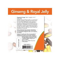 Now Foods Ginseng & Royal Jelly 90 Capsules Dietary Supplements