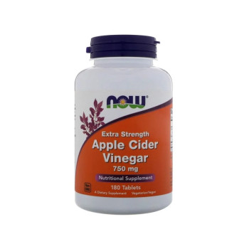 Now Foods Apple Cider Vinegar 750 Mg 180 Tablets Dietary Supplements