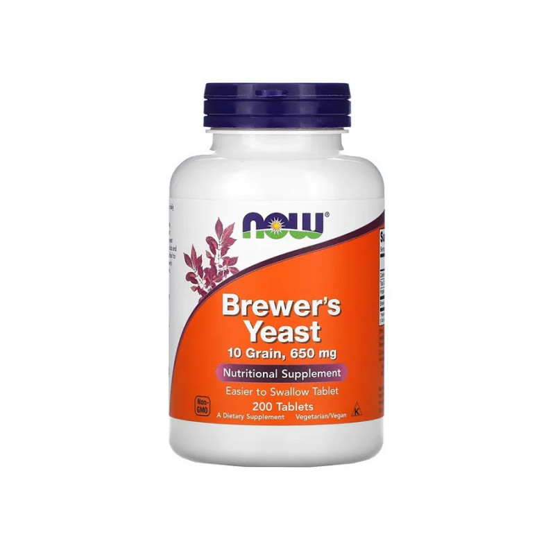 Now Foods Brewer'S Yeast 650 Mg 200 Tablets Supplements