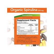 Now Foods Certified Organic Spirulinatablets Dietary Supplements