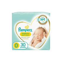 Pampers Premium Care Diapers, Size 0, Newborn, 0-2.5Kg, 30 Baby Diapers Baby Diapers