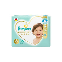 Pampers Premium Care Diapers, Size 6, 13+ Kg, The Softest 36 Diaper And The Best Skin Protection