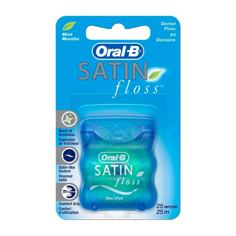 Oral B Mint Satin Dental Floss 25 Meter Oral Care