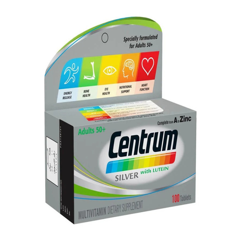 Pfizer Centrum Silver with Lutein Tab 100 Tb Dietary Supplements