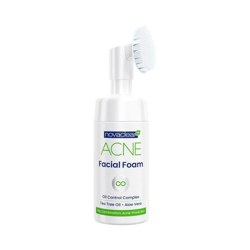 Novaclear Acne Facial Foam White/Green 100Ml Skin Care