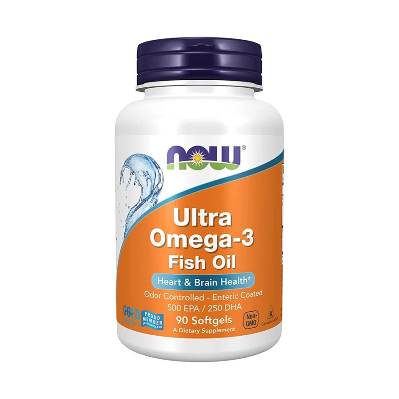 Now Foods Ultra Omega-3, 500 Epa/250 Dha, 90 Softgels Dietary Supplements
