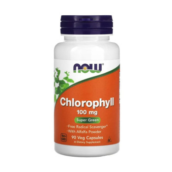 Now Foods Chlorophyll 100 Mg Dietary Supplement - 90 Capsules Dietary Supplements