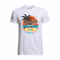 Al Amal Beach tishirt making memories together UNISEX, White