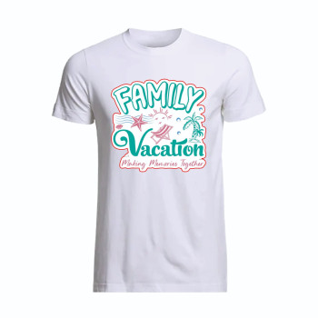 Al Amal Beach tishirt making memories together UNISEX, White