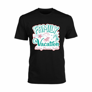 Al Amal Beach tishirt making memories together UNISEX, Black