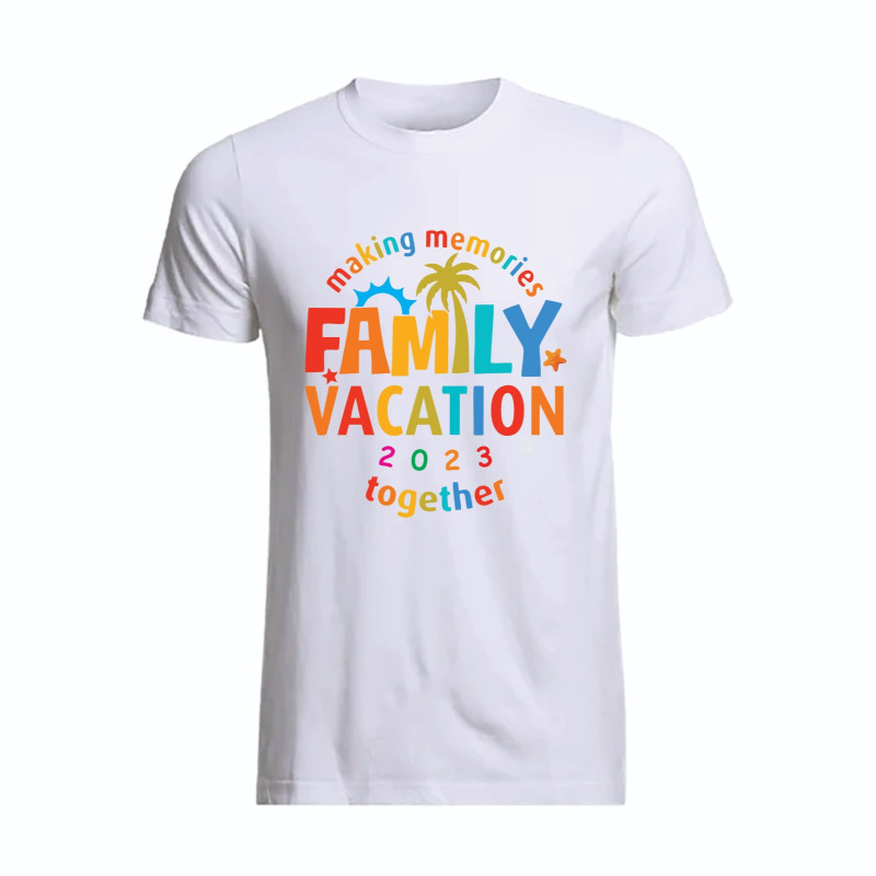 Al Amal Beach tishirt family vacation 20 23 with colorfull logo UNISEX, White
