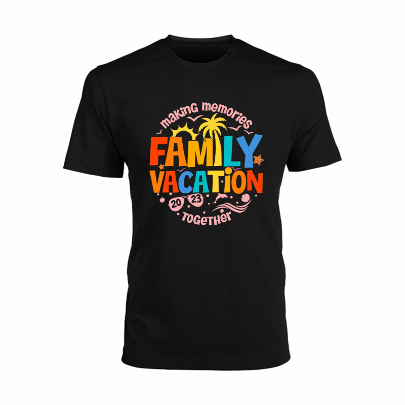 Al Amal Beach tishirt family vacation 20 23 with colorfull logo UNISEX, Black