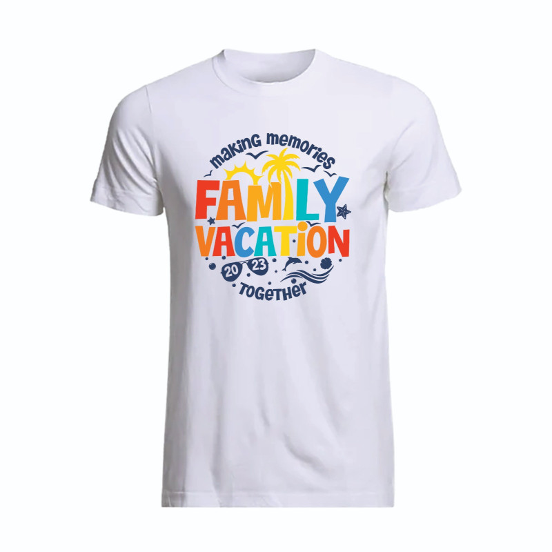 Al Amal Beach tishirt family vacation 2023 UNISEX, White