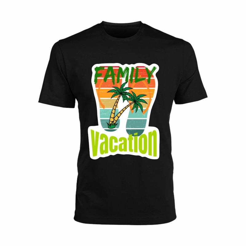 Al Amal Summer beach Family Vacation tishrt UNISEX, Black