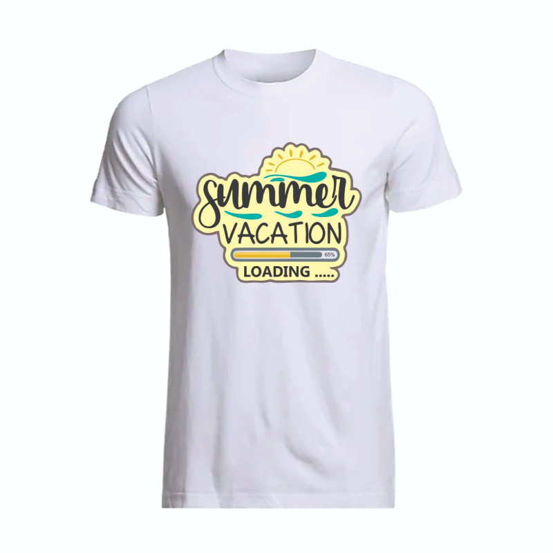 Al Amal Beach tishirt summer vacation loading UNISEX, White