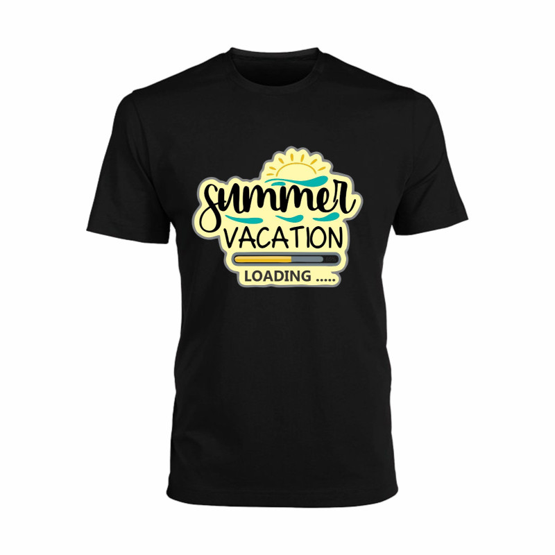 Al Amal Beach tishirt summer vacation loading UNISEX, Black