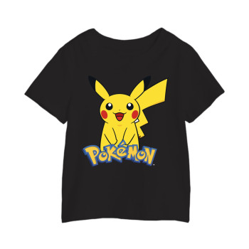 Al Amal Pokemon tishirt with pokemon character UNISEX, Black