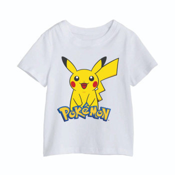 Al Amal Pokemon tishirt with pokemon character UNISEX, White