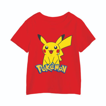 Al Amal Pokemon tishirt with pokemon character UNISEX, Red