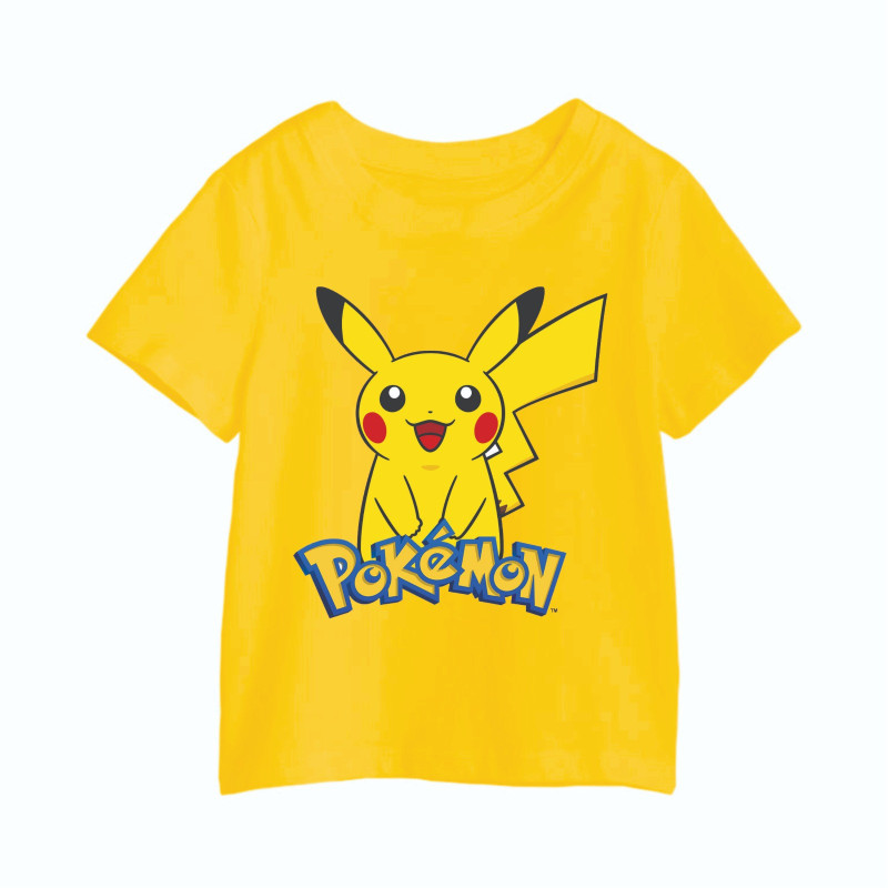 Al Amal Pokemon tishirt with pokemon character UNISEX, Yellow