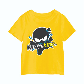 Al Amal Ninja tishrt with Ninja character UNISEX, yellow