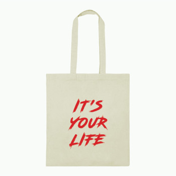 Al Amal printed tod bag its your life, White