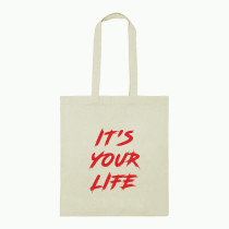 Al Amal printed tod bag its your life, White