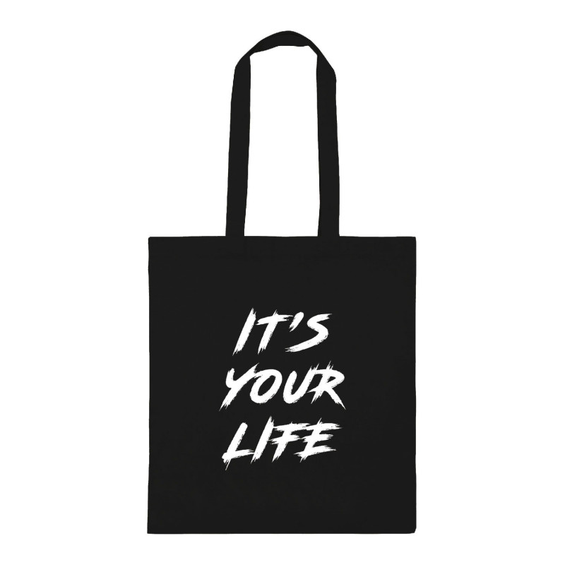 Al Amal printed tod bag its your life, Black