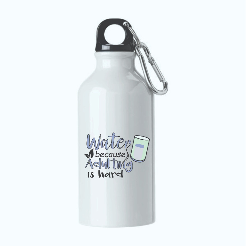 Al Amal Stainless steel bottle water bcoz adulting ishard 500 ml
