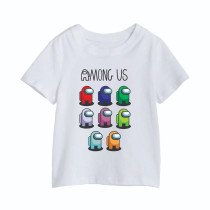 Al Amal Amongus printed tishirts White