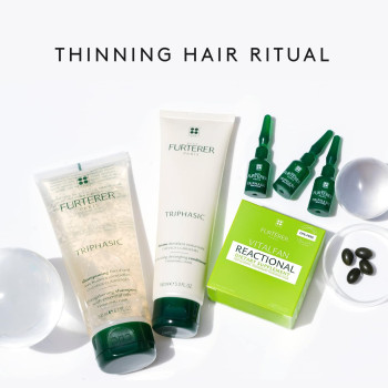 Rene Furterer Triphasic Reactional Anti Hair Loss Ritual Sudden Hair Loss Treatment, 5 ml, Pack of 12