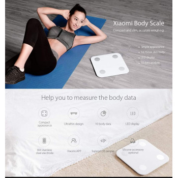 Xiaomi Mi Body Composition Scale 2 Smart Fat Weight Health Scale Led Digital Display Mi Fit App Data Analysis