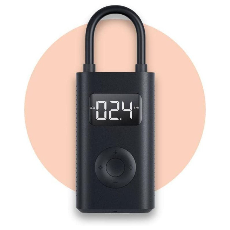 Xiaomi Air Pump, Portable Electric Air Inflator, Digital Led Light 2000Mah Lithium Black, 1003-105319-Hu03, Xm-Apump