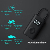 Xiaomi Air Pump, Portable Electric Air Inflator, Digital Led Light 2000Mah Lithium Black, 1003-105319-Hu03, Xm-Apump