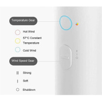 Xiaomi Portable Mini Ion Hair Dryer Rapid Air Flow, Alternating Hot And Cold Air Magnetic Nozzle Rotates 360 - White