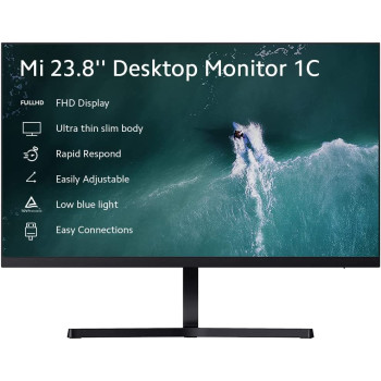 Xiaomi Mi 23.8 Desktop Monitor 1C (Isp, 1920X1080, 16:9, 60Hz, 6Ms, 250Cd/M2, Hdmi + Vga, 178, 3 Seiten Randlos)