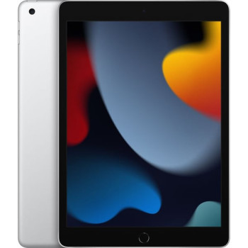 Apple iPad 2021 (9th Generation) 10.2-Inch, 64GB, WiFi, Silver With Facetime - International Version